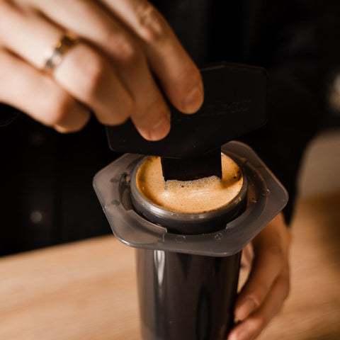 brewing with an aeropress
