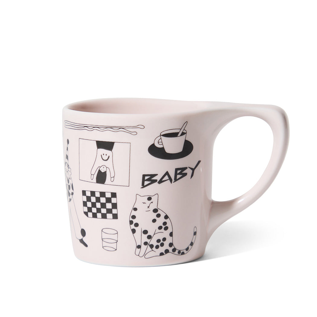 notNeutral x Katya Krasnova Lino Coffee Mug (10oz) - Cats & Tats