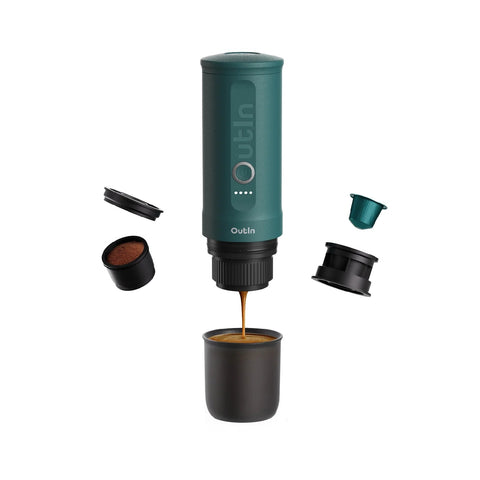 Nano Portable Espresso Machine (OutIn Teal) - Everyday People Coffee & Tea