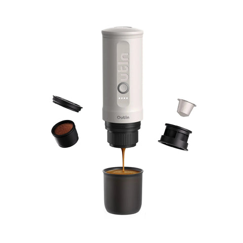 Nano Portable Espresso Machine (Pearl White) - Everyday People Coffee & Tea