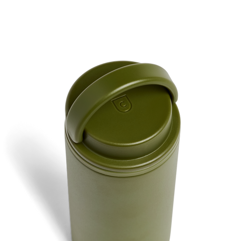 Created Co. Nomad Grip Tumbler 12oz in Moss Green — Ceramic-Coated Insulated Travel Mug