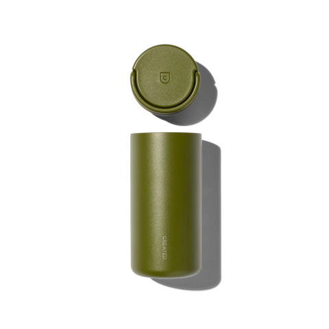 Created Co. Nomad Grip Tumbler 12oz in Moss Green — Ceramic-Coated Insulated Travel Mug