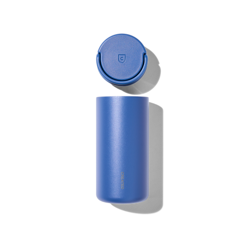 Created Co. Nomad Grip Tumbler 12oz in Pacific Blue — Ceramic-Coated Insulated Travel Mug