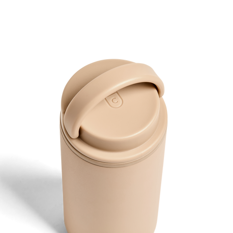 Created Co. Nomad Grip Tumbler 12oz in Desert Tan — Ceramic-Coated Insulated Travel Mug