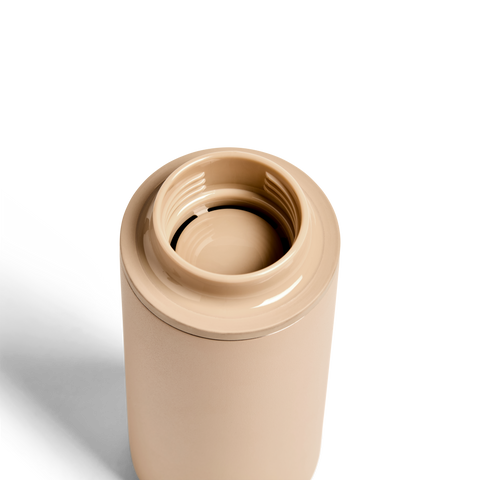 Created Co. Nomad Grip Tumbler 12oz in Desert Tan — Ceramic-Coated Insulated Travel Mug