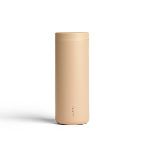 Created Co. Nomad Sip Tumbler 16oz in Desert Tan — Ceramic-Coated Insulated Travel Mug