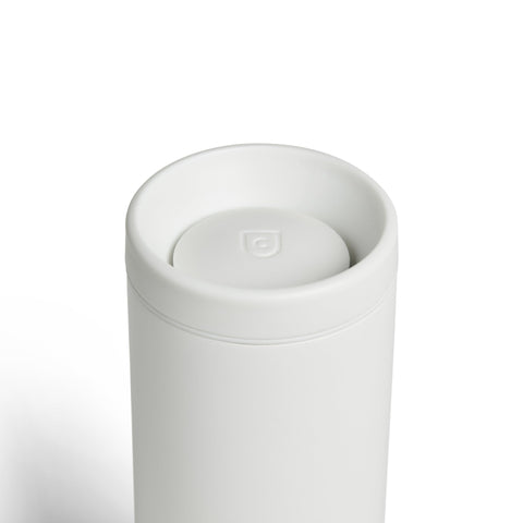 Created Co. Nomad Sip Tumbler 12oz in White — Ceramic-Coated Insulated Travel Mug