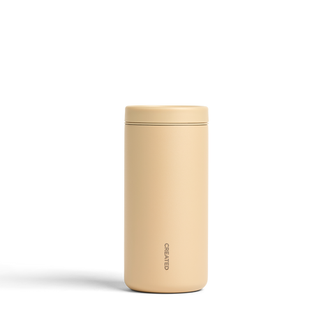 Created Co. Nomad Sip Tumbler 12oz in Desert Tan — Ceramic-Coated Insulated Travel Mug