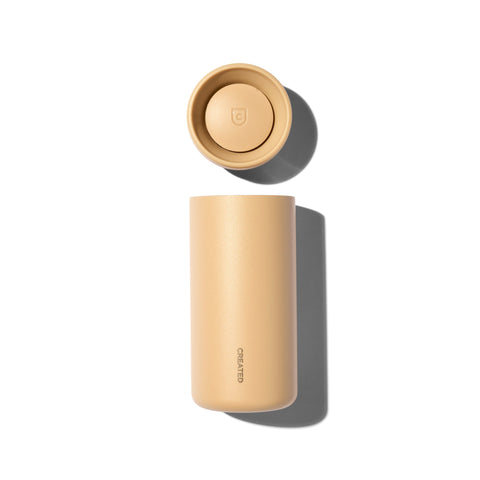 Created Co. Nomad Sip Tumbler 12oz in Desert Tan — Ceramic-Coated Insulated Travel Mug
