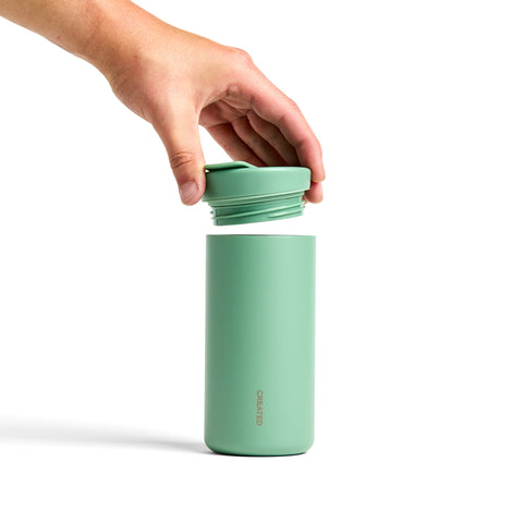Created Co. Nomad Flip 12oz Tumbler — Sage | Ceramic Travel Mug