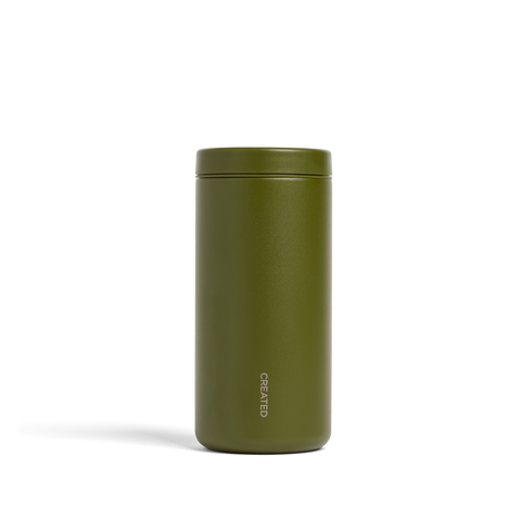 Created Co. Nomad Sip Tumbler 12oz in Moss Green — Ceramic-Coated Insulated Travel Mug