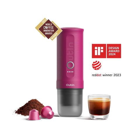 Nano Portable Espresso Machine (Fuchsia Pink)