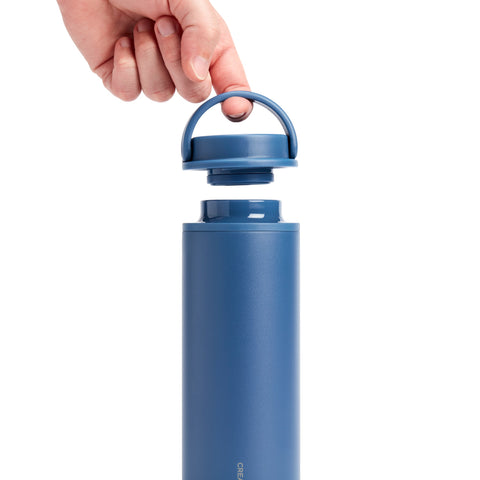 Created Co. Nomad Grip Tumbler 16oz in Pacific Blue — Ceramic-Coated Insulated Travel Mug