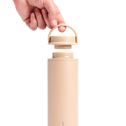 Created Co. Nomad Grip Tumbler 16oz in Desert Tan — Ceramic-Coated Insulated Travel Mug
