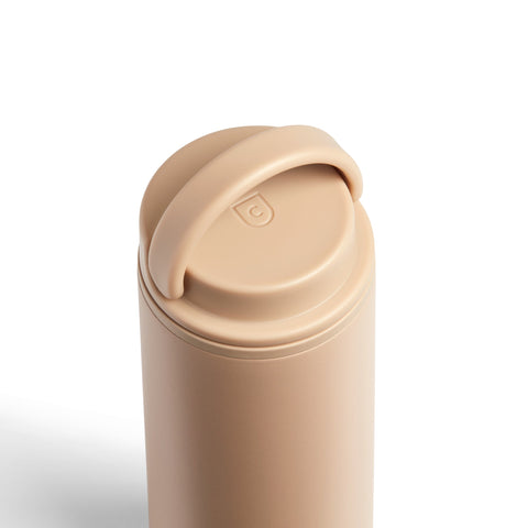 Created Co. Nomad Grip Tumbler 16oz in Desert Tan — Ceramic-Coated Insulated Travel Mug
