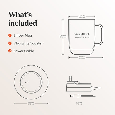 Ember Mug 2 — Smart Heated Coffee Mug | Set Your Perfect Temperature