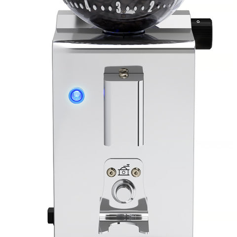 LELIT Fred Espresso grinder with digital display on a white background