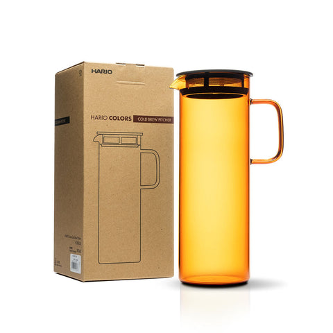 Hario Glass Iced & Cold Brew Tea Pitcher - Amber (27oz/800ml) 