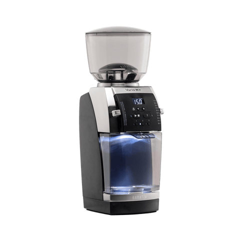 Baratza Vario™ W+ Coffee grinder with digital display on a transparent background