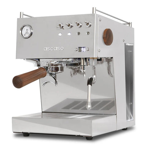 Ascaso Steel Duo Programmable Espresso Machine with PID Controller, Dual Thermoblock, 120V (Inox) - Everyday People Coffee & Tea