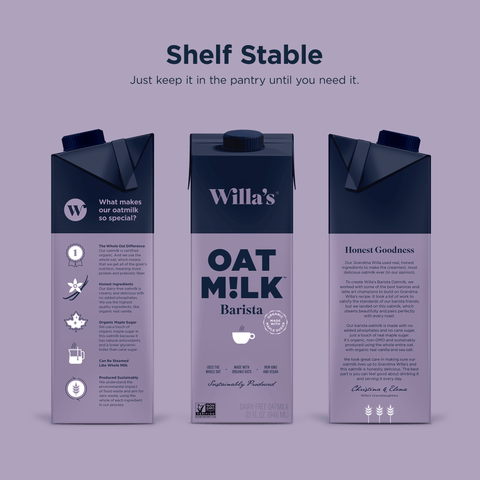 Barista Oat Milk (6 - Pack) by Willa's - Everyday People Coffee & Tea
