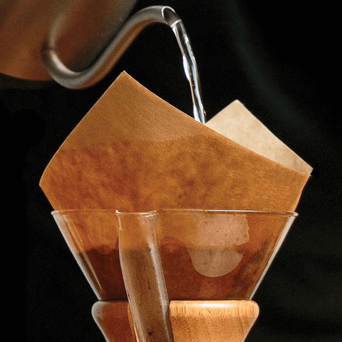 Chemex Bonded Filters Pre-Folded Squares Natural (FSU-100) - For 6, 8, 10-Cup Brewers