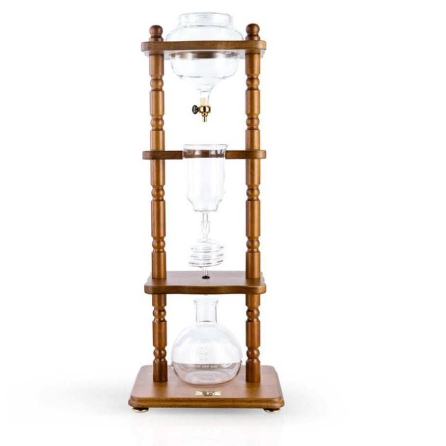 Yama Cold Drip Tower Brown Wood 6-8 Cup | Kyoto Coffee Brewer