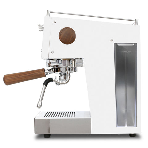 Side View of the Ascaso Steel DUO PID Espresso Machine (White)