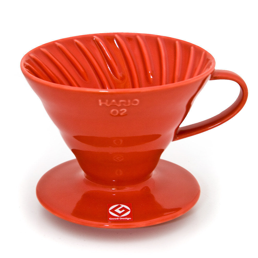 Hario V60 Ceramic Dripper 02 Red | Pour-Over Coffee Brewer – Everyday ...