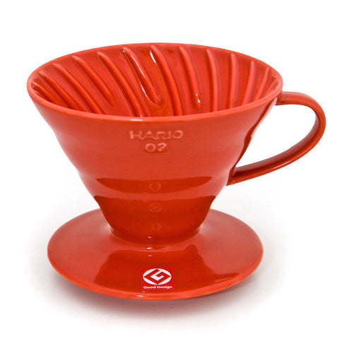 Hario v60 ceramic dripper in red