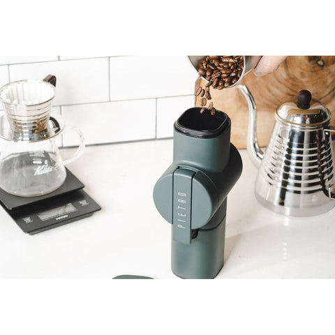 Fiorenzato Pietro Pro Brewing Manual Coffee Grinder in Green 