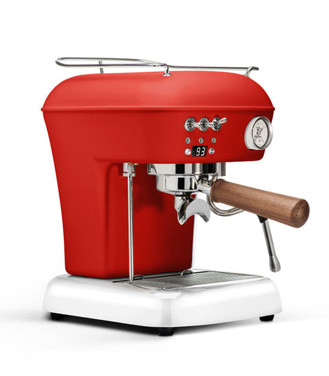 Ascaso Dream PID Automatic Home Espresso Machine - Love Red on a white background