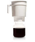 Toddy Cold Brew System - Original Cold Brew Coffee Maker White coffee maker with a glass carafe on a white background
