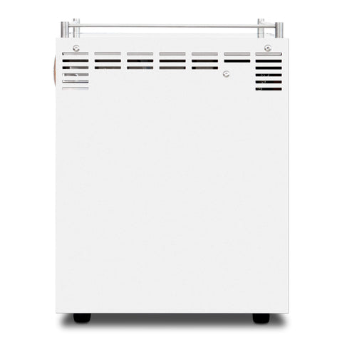 Back view of the Ascaso Steel UNO Programmable Espresso Machine w/PID (White)