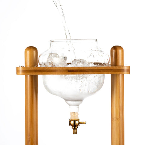 Yama Cold Drip Tower 6-8 Cup Bamboo Straight Frame (32oz)